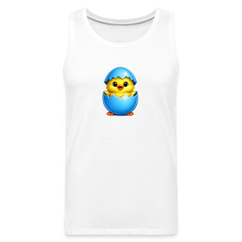 Easter Chick Blue - Men's Premium Tank