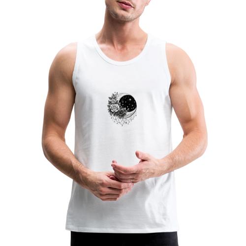 Crescent Moon Floral - Men's Premium Tank