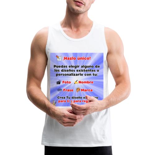 Personalized Souvenirs with Photo, Phrase, Design - Men's Premium Tank