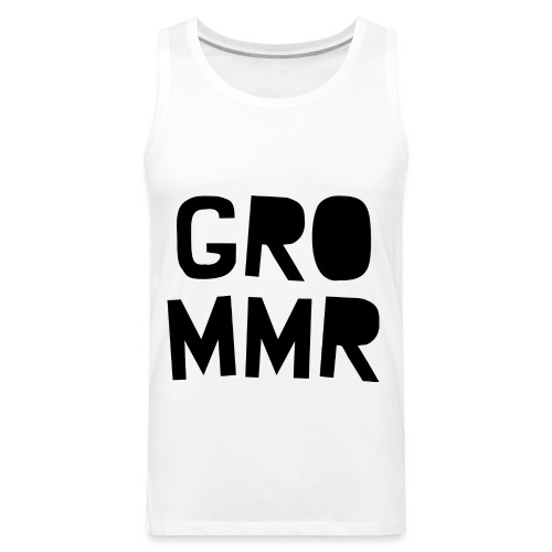 Stylized Grommr Name (Black) - Men's Premium Tank