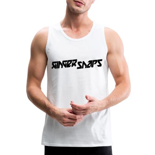 Ginger Snap5 logo (slim black) - Men's Premium Tank