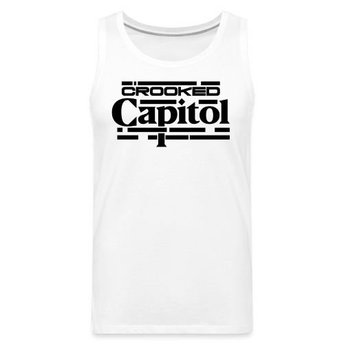 Crooked Capitol Logo Black - Men's Premium Tank