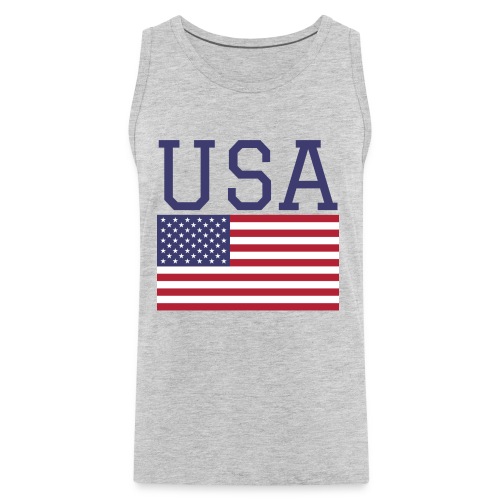 USA American Flag - Fourth of July Everyday - Men's Premium Tank