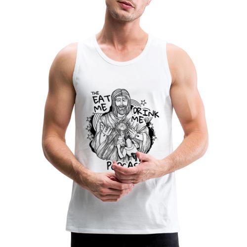 Eat Me Drink Me Podcast revamped logo - Men's Premium Tank