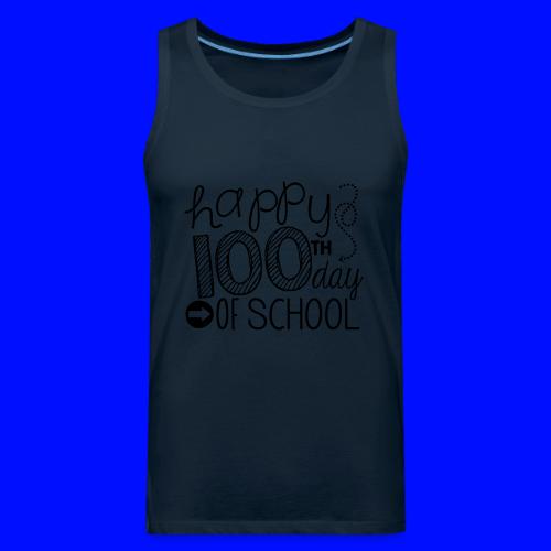 Happy 100th Day of School Arrows Teacher T-shirt - Men's Premium Tank