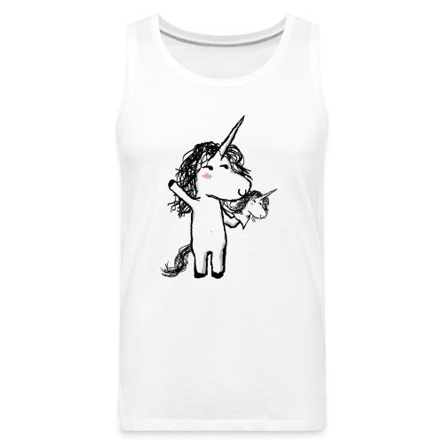 Kaede the Unicorn with his mini friend - Men's Premium Tank