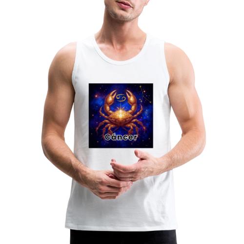 Cancer zodiac designs, constellations, universe - Men's Premium Tank