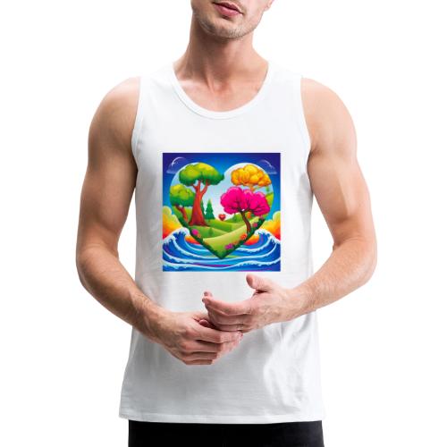 Heart, fantasy, landscapes, nature, fantasy - Men's Premium Tank