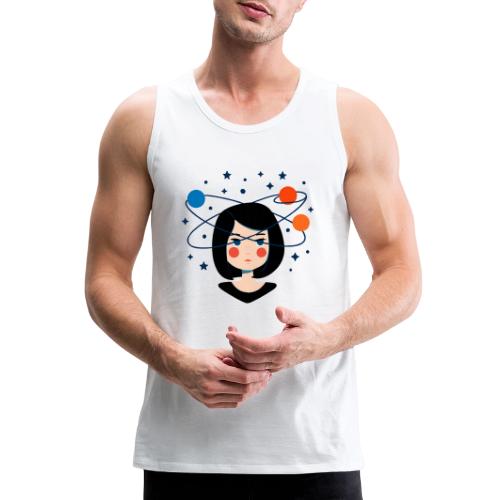 Spaced Out Girl – Mouse Pad - Men's Premium Tank