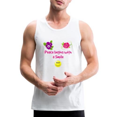 peace begins with a smile - Men's Premium Tank