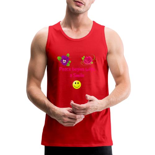 peace begins with a smile - Men's Premium Tank