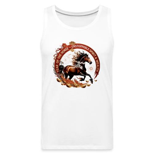 Year of the Horse Fiery Spirit T Shirt, Lunar New - Men's Premium Tank