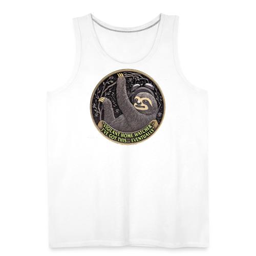 Sloth Home Watcher T Shirt - Men's Premium Tank