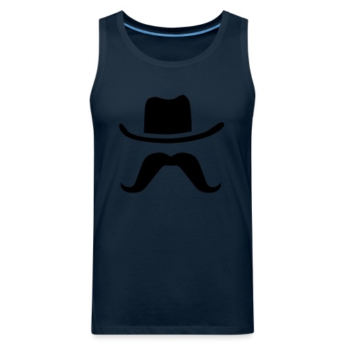 Hat & Mustache - Men's Premium Tank