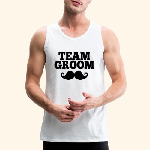 Team Groom, Bachelor Party, Wedding, Vintage - Men's Premium Tank