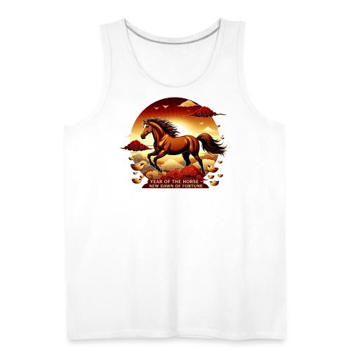 Year of the Horse Sunrise T Shirt, Lunar New Year - Men's Premium Tank