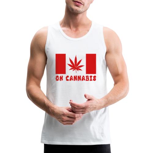Oh Cannabis Canada Flag T-shirts - Men's Premium Tank