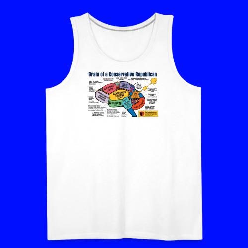 Brain of a Conservative Republican - Men's Premium Tank