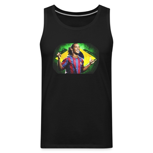 Ronaldinho Brazil/Barca print - Men's Premium Tank