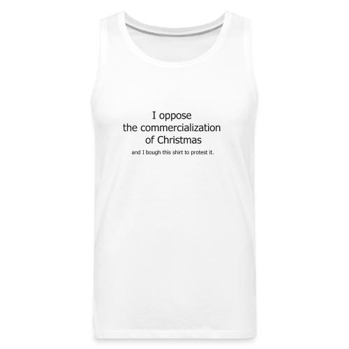 Christmas Commercialization Ladies T - Men's Premium Tank