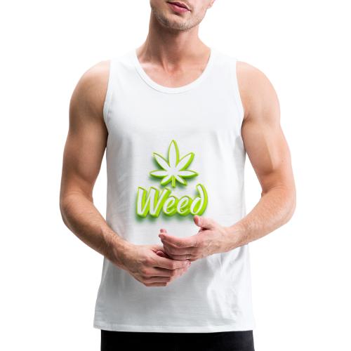 Cannabis Weed Leaf - Marijuana - Customizable - Men's Premium Tank