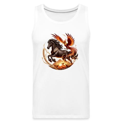 Year of the Horse Phoenix T Shirt, Lunar NY Gift - Men's Premium Tank