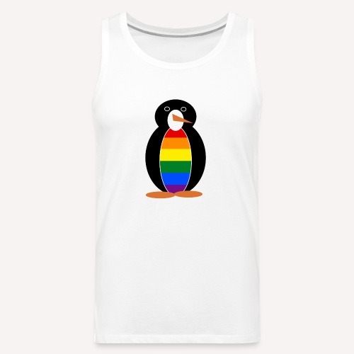 Gay Pride Penguin - Men's Premium Tank