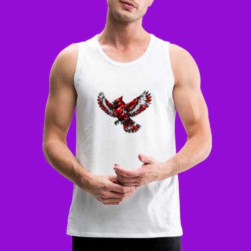 Silver Cardinal in Flight - Men's Premium Tank