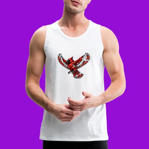 Cardinal in Flight - Men's Premium Tank