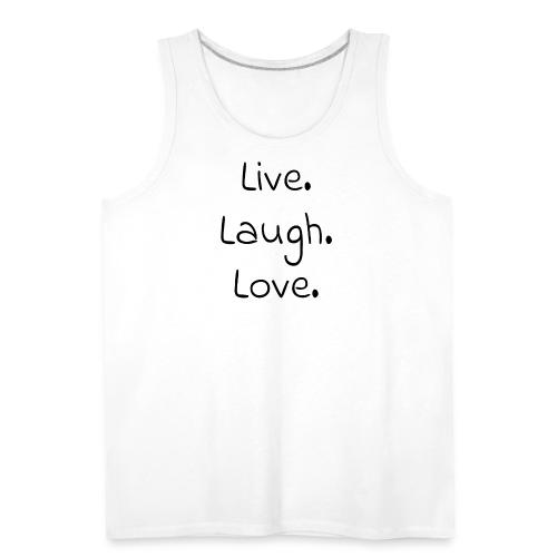 Smoon City_Live laugh love Black - Men's Premium Tank