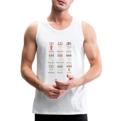 Mystic Angel Numbers Spiritual Symbols on Gildan - Men's Premium Tank