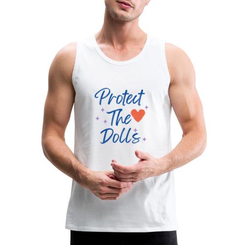 Protect The Dolls | Heart & Stars Typography - Men's Premium Tank