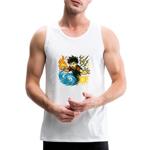 Anime Elemental Warriors | Fire, Water, Lightning - Men's Premium Tank