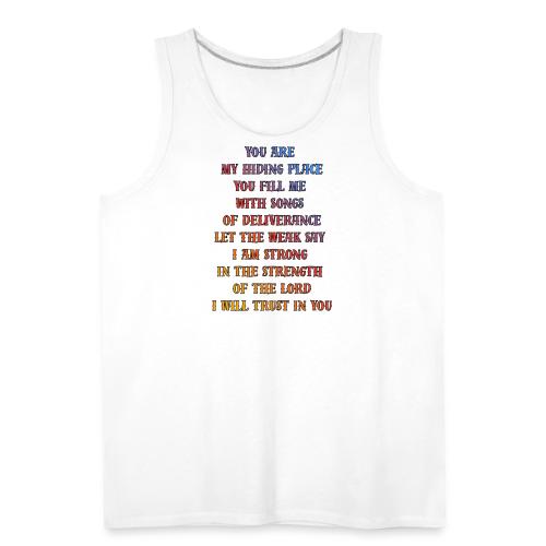 You Are My Hiding Place - Men's Premium Tank