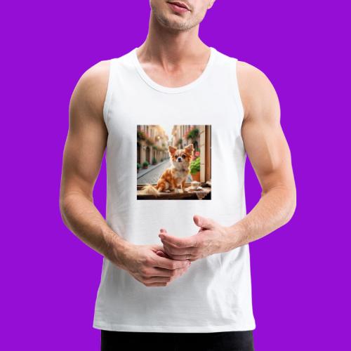 Morning coffee Chihuahua - Men's Premium Tank