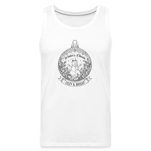 Festive Snowman T-Shirt - Men's Premium Tank