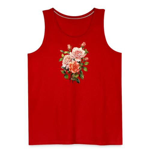 Pink Roses - Men's Premium Tank
