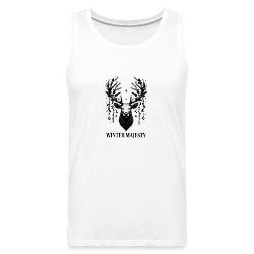 Majestic Reindeer T-Shirt, Poster, & Mug - Men's Premium Tank