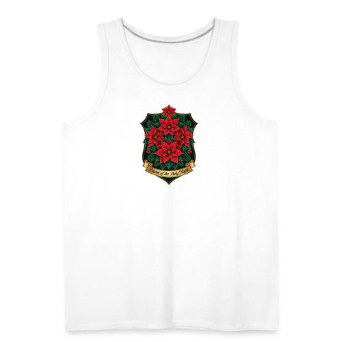 Poinsettia Crest T-Shirt - Men's Premium Tank