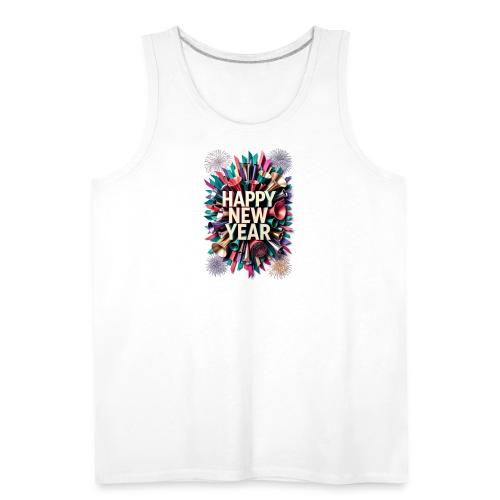 New Year's Party Horn T-Shirt - Men's Premium Tank