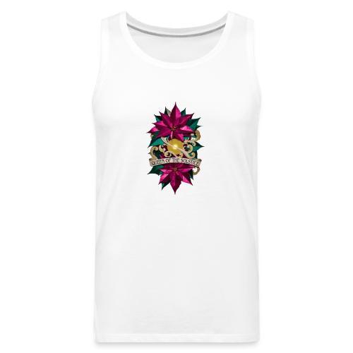 Queen of the Solstice Poinsettia T-Shirt - Men's Premium Tank
