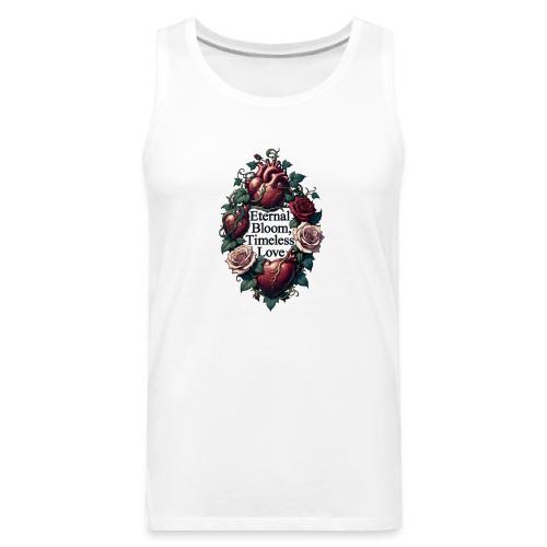 Eternal Bloom Timeless Love Entwined Hearts T-Shir - Men's Premium Tank