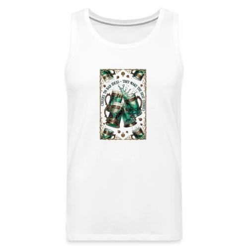 Cheers to Bad Ideas Tankards Graphic Tee - Men's Premium Tank
