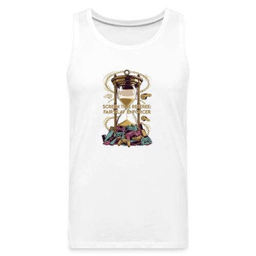 Screen Time Referee T Shirt, Fair Play Enforcer - Men's Premium Tank