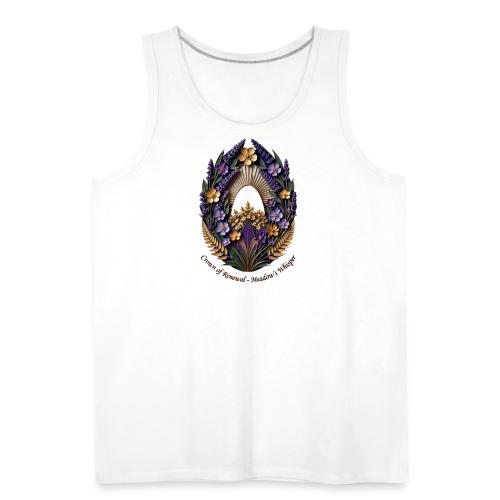 Easter Meadow Crown Renewal T Shirt, Spring Gift - Men's Premium Tank