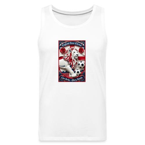 England Lion Soccer T Shirt, Football Pride Gift - Men's Premium Tank