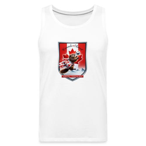 Canada Beaver Ascent T-Shirt, Canadian Pride Gift - Men's Premium Tank