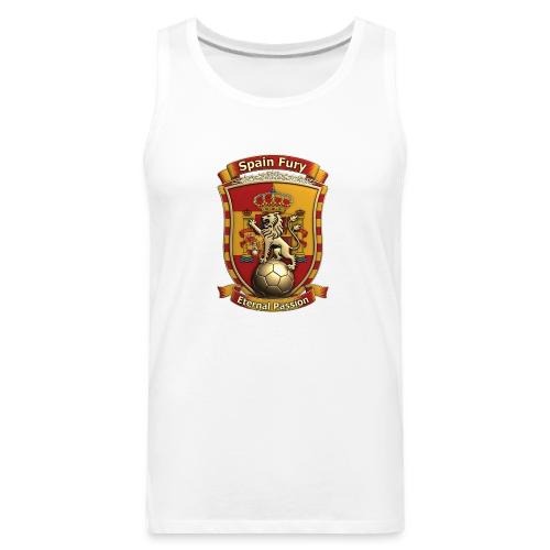 Spain Lion Fury T-Shirt, Spanish Crest Gift - Men's Premium Tank