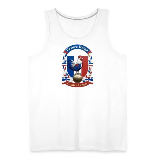 France Rooster Reign T-Shirt, Tricolore Pride Gift - Men's Premium Tank