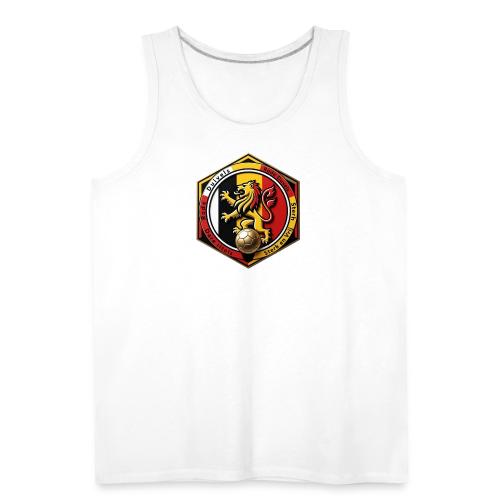 Belgium Lion Valor T-Shirt, Belgian Pride Gift - Men's Premium Tank